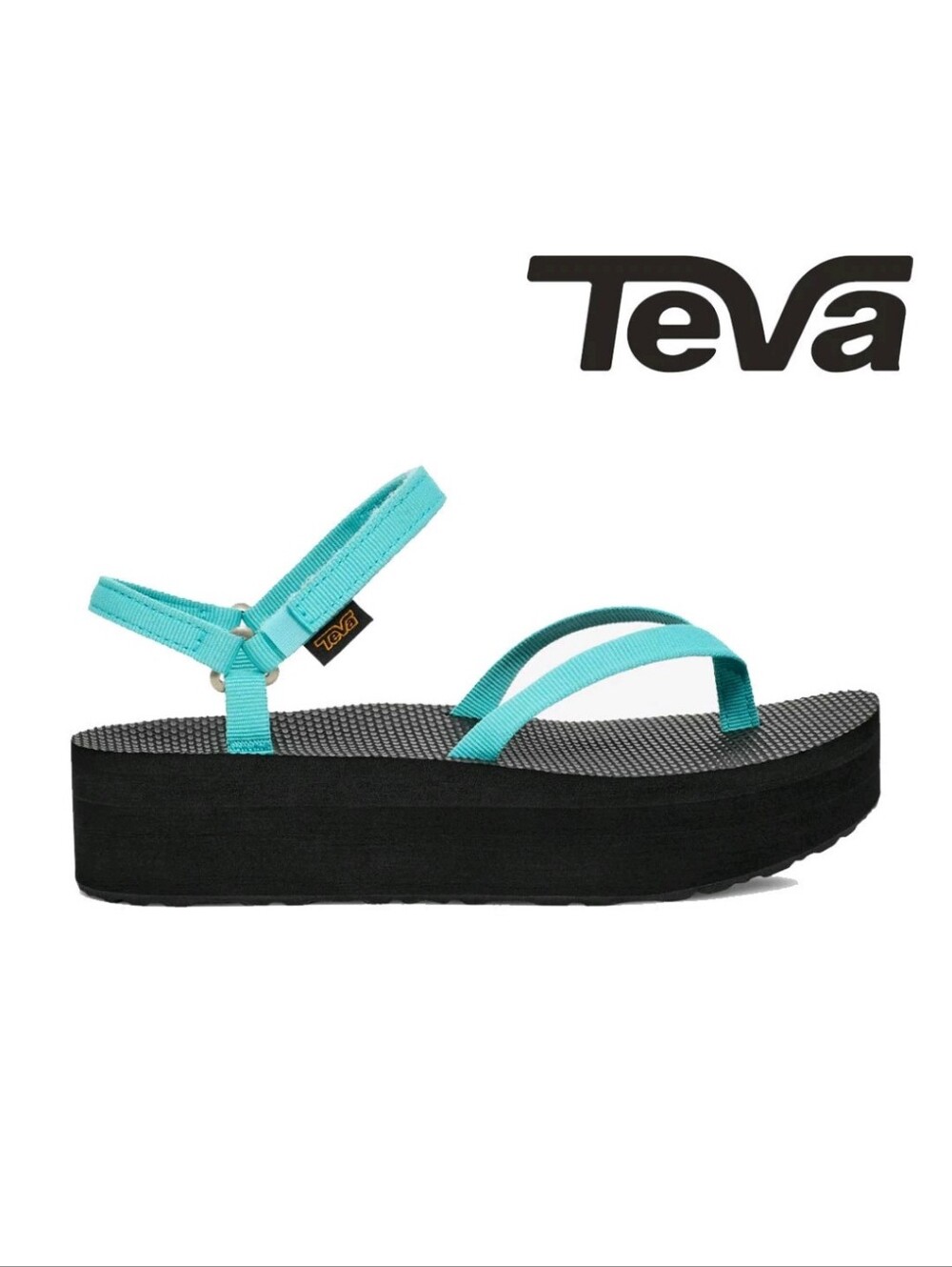 Teva☆ Women's Teal Strappy Footbed Sandals